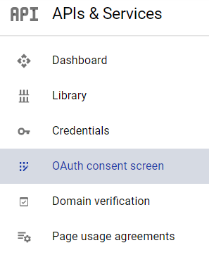 Menu lựa chọn đồng ý của Google oauth